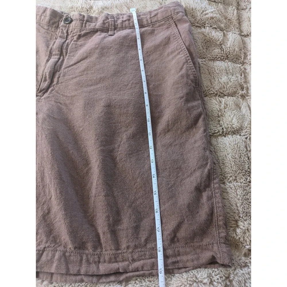 Goodfellow & Co Mens Every Wear Shorts Brown Size 38 Flat Front Casual